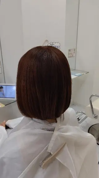 ミディアム FUNNY市名坂所属・山田 昭美のヘアスタイル