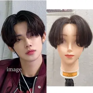 メンズ rina似合わせ レイヤー韓国カラーのヘアスタイル