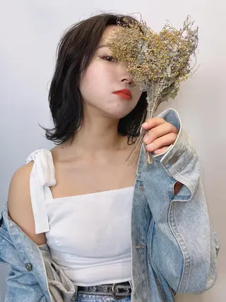 ミディアム LATTE  渋谷所属・♡レイヤーカット れお♡のヘアスタイル