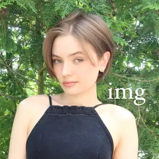 ショート カラー ヘアアレンジ メンズ HIROKO / 透明感暖色カラー🎀のヘアスタイル