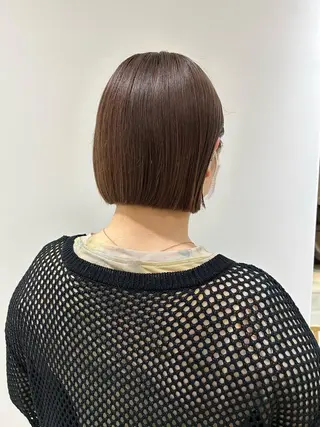 ミディアム カラー 顔周りレイヤー 🎀マリノのヘアスタイル