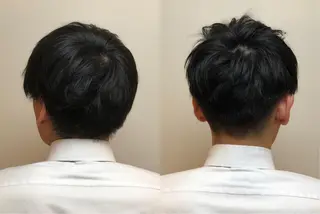 ショート メンズ Of HAIR所属・✨デザインカラー✨ ハイトーン　森貴章のヘアスタイル