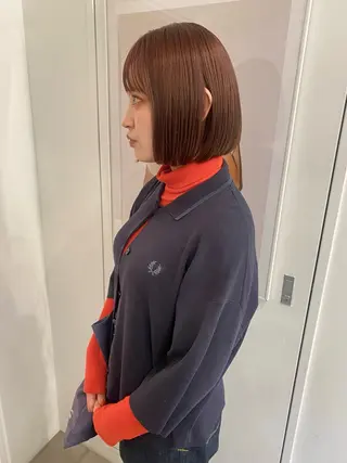 ショート カラー riria/ボブ /ブラウンカラー🎀のヘアスタイル