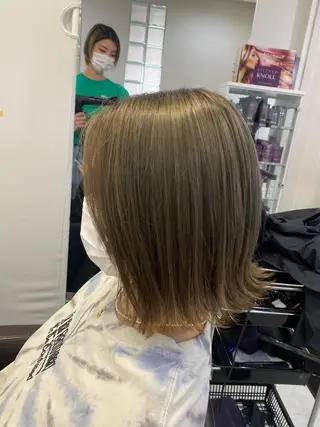 ミディアム カラー ヘアアレンジ メンズパーマ名人 TAKUMAのヘアスタイル