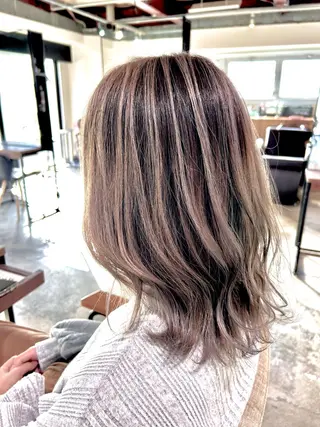 ミディアム カラー ブリーチ/髪質改善 /Shori/店長のヘアスタイル