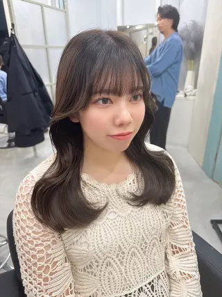 セミロング MAHO/透明感カラ ー/髪質改善🍒のヘアスタイル