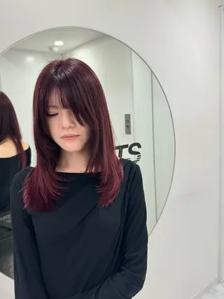 カラー 大人っぽ韓国🤍ブリ ーチ/mitsukiのヘアスタイル