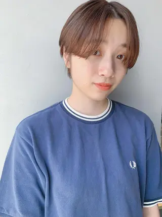 ショート ボブパーマコテ巻き風 パーマNo1深江秀平のヘアスタイル