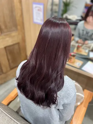 ロング カラー 髪質改善/艶髪/透明 感カラー🫧シズクのヘアスタイル