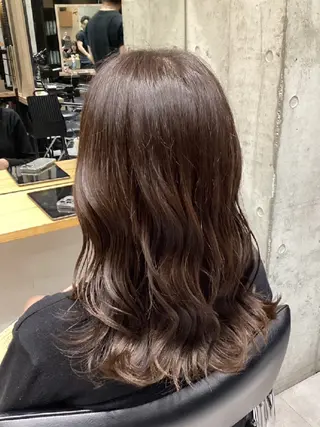 セミロング カラー ヘアアレンジ/透明感 カラー/AKARIのヘアスタイル