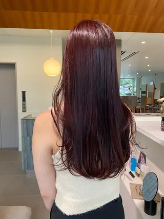 ロング 🎀透明感× 暖色カラーつな🎀のヘアスタイル