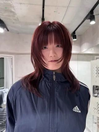 セミロング カラー ダブルカラー ブリーチ/kaitoのヘアスタイル