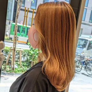 セミロング パーマ  知念　香トータル ビューティー🌷のヘアスタイル