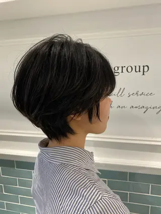 ショート 髪質改善レイヤー/ ボブたんの翔太のヘアスタイル