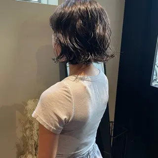 ショート パーマ ハナ🌼 梅田/ボブ/パーマのヘアスタイル