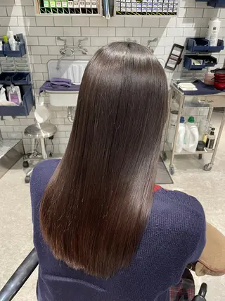 ロング 岡山駅/縮毛矯正/ 透明感カラー/中家のヘアスタイル
