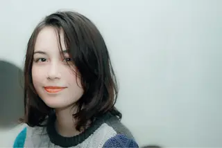 ミディアム カラー パーマ 川間 将彦のヘアスタイル