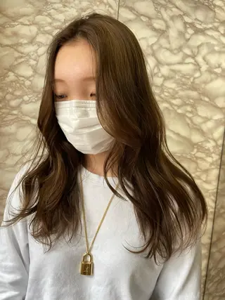 ロング カラー 地毛風艶カラー🌿 喜多夏海のヘアスタイル