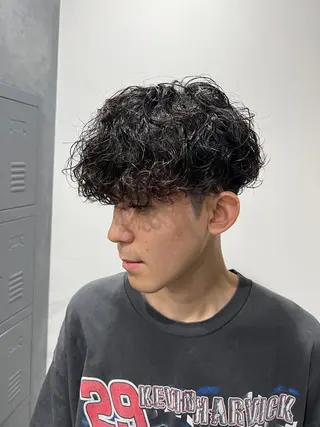 パーマ メンズ 🖱️ナチュラルヘア 鍋谷美帆🖱️のヘアスタイル