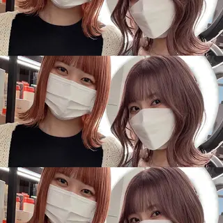 ミディアム カラー 💜ハイトーン💛 マジカルかいちゃんのヘアスタイル