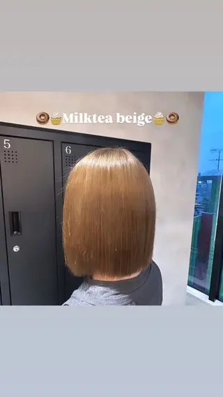 ミディアム カラー 茅ヶ崎/ハイトーン/ Ramuのヘアスタイル