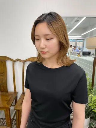 ミディアム sica所属・スタイル撮影 モデル募集momoのヘアスタイル