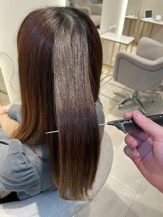 セミロング 髪質改善/カットモデ ル募集✨️根本 彩永のヘアスタイル