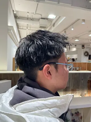 ショート パーマ メンズ 井上 ほのかのヘアスタイル