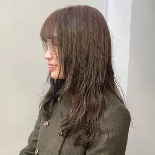 セミロング カラー レイヤーカット🪄 ヘアセット🪄シホのヘアスタイル