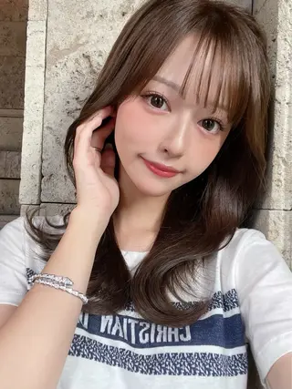 セミロング カラー パーマ ヘアアレンジ メンズ 𝑹𝒆𝒊𝒚𝒂 🥀/名駅/艶カラーのヘアスタイル