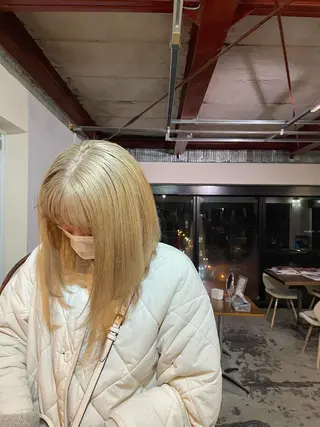 カラー La fith hair ray 札幌店所属・顔まわり/W カラー/リョウのヘアスタイル