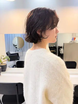 ショート カラー パーマ 大宮 / ボブ特化 永井竜也のヘアスタイル