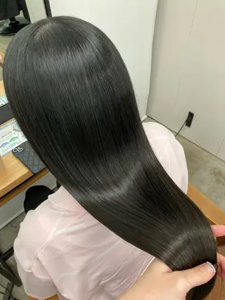 ロング ダメージレスカラー 縮毛MISAKI🦋のヘアスタイル