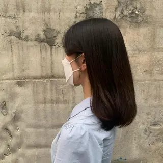 セミロング パーマ 韓国🇰🇷髪質改善 Chisaki치사키のヘアスタイル