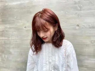 ミディアム カラー 暗髪/艶髪/Ono .のヘアスタイル