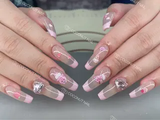 ネイル 神田 ココナッツのネイルデザイン