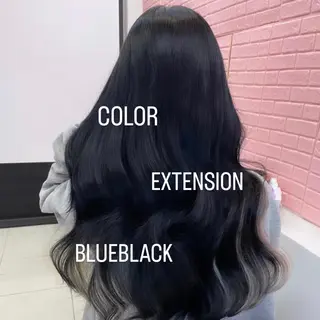 ロング カラー エクステ🩵ブリーチ 韓国ヘア🩵KAEのヘアスタイル