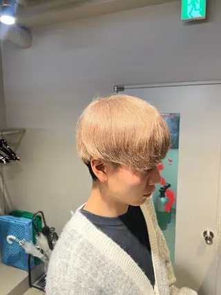 ショート カラー パーマ メンズ 韓国レイヤーカット /REIのヘアスタイル