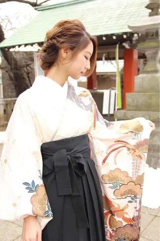 ロング ヘアアレンジ ぱつっとボブ/ 小野あかねのその他イメージ