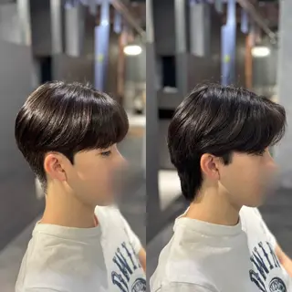 ショート パーマ メンズ 韓国メンズヘア/ ダウンパーマ/歩夢のヘアスタイル