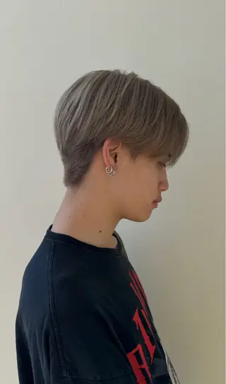 ショート カラー メンズ 中谷 あずみのヘアスタイル