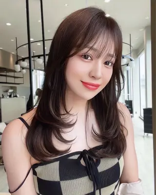 ミディアム カラー 韓国ヘア/髪質改善 TAKAHIROのヘアスタイル