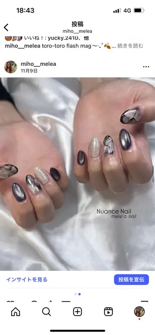 ネイル miho meléanailのネイルデザイン
