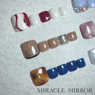 ネイル ミラクルミラー 町野のネイルデザイン