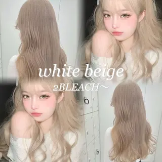 ロング カラー ハイトーン/ダブルカ ラー/RINKA🎀のヘアスタイル