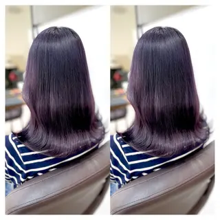 ミディアム カラー 村山 茉衣のヘアスタイル