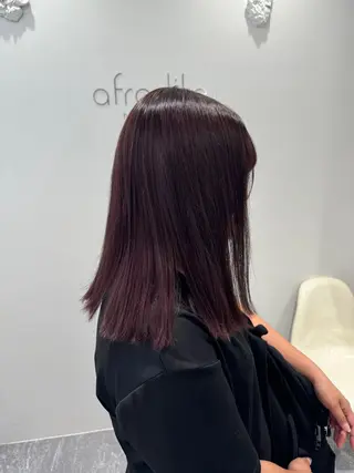 ミディアム 柔らかい透明感カラー 🎀maria🎀のヘアスタイル