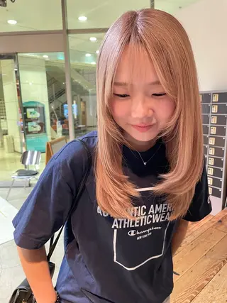 カラー coohair トミクラモエのヘアスタイル