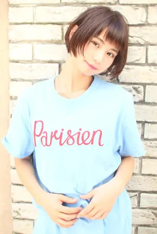 ショート カラー 羽田 ひろむのヘアスタイル