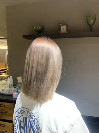 ミディアム カラー 朝斗/ブリーチなし ・Wカラー・エクステのヘアスタイル